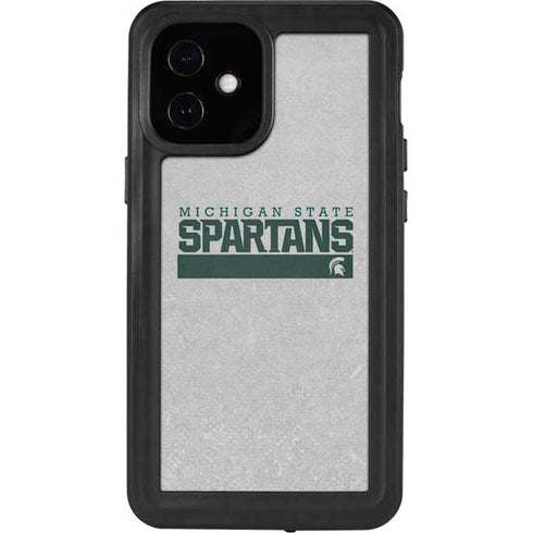 Michigan State University Spartans Marquee iPhone 12 Mini Waterproof Case