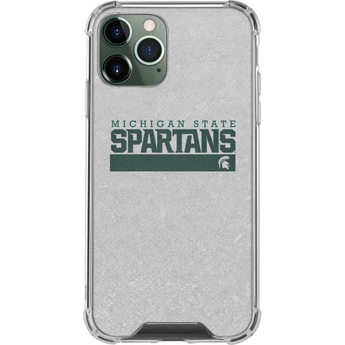 Michigan State University Spartans Marquee iPhone 12 Pro Clear Case