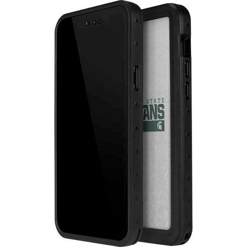 Michigan State University Spartans Marquee iPhone 12 Waterproof Case