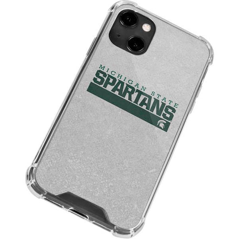 Michigan State University Spartans Marquee iPhone 13 Clear Case