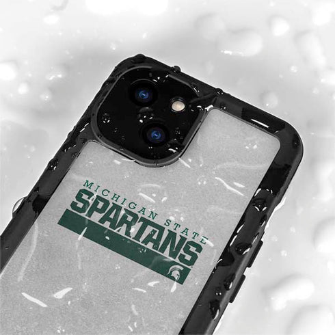 Michigan State University Spartans Marquee iPhone 13 Mini Waterproof Case