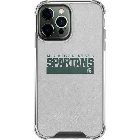 Michigan State University Spartans Marquee iPhone 13 Pro Max Clear Case