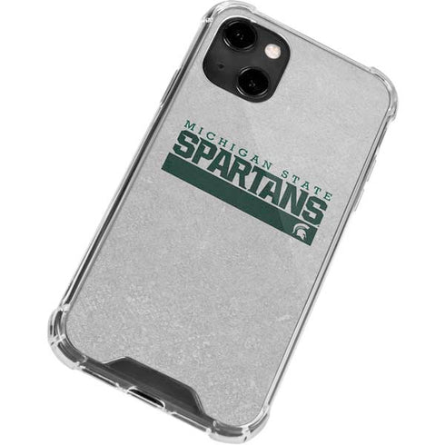 Michigan State University Spartans Marquee iPhone 14 Clear Case
