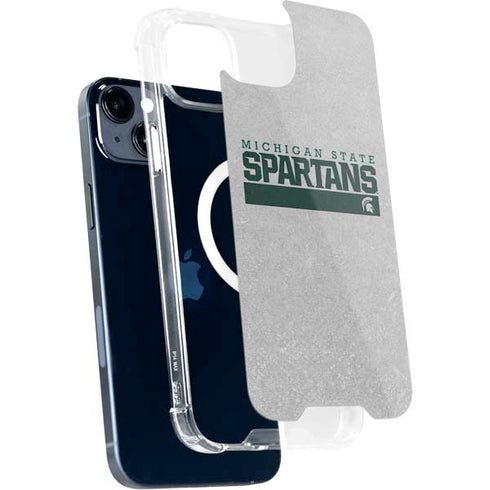 Michigan State University Spartans Marquee iPhone 15 Plus MagSafe Case