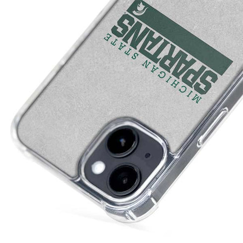 Michigan State University Spartans Marquee iPhone 15 Plus MagSafe Case