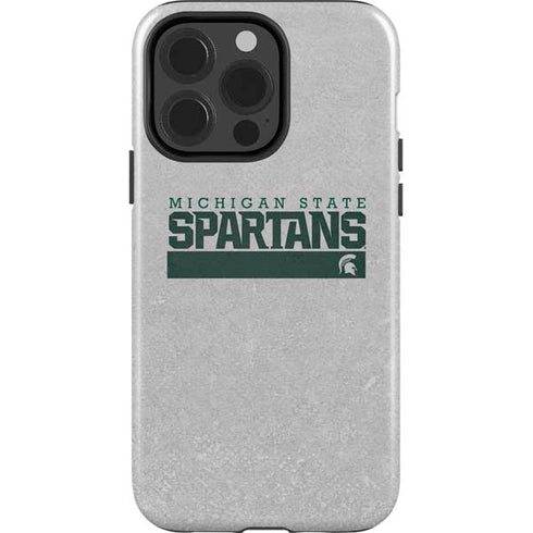Michigan State University Spartans Marquee iPhone 15 Pro Impact Case