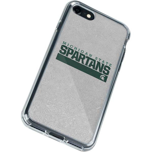 Michigan State University Spartans Marquee iPhone SE (2nd & 3rd Gen) Clear Case