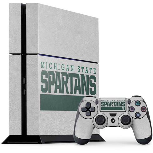Michigan State University Spartans Marquee PS4 Console and Controller Bundle Skin