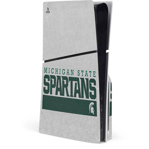 Michigan State University Spartans Marquee PS5 Slim Disk Console Skin