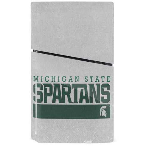 Michigan State University Spartans Marquee PS5 Slim Disk Console Skin