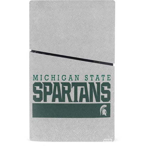Michigan State University Spartans Marquee PS5 Slim Digital Edition Console Skin