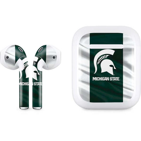 Michigan State University Away Grey Jersey Apple AirPods Skin