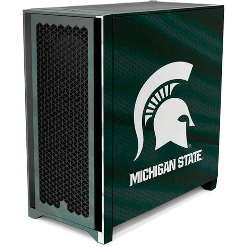 Michigan State University Away Grey Jersey Corsair 4000D Tempered Glass Mid-Tower ATX Case Skin