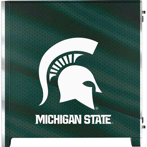 Michigan State University Away Grey Jersey Corsair 4000D Tempered Glass Mid-Tower ATX Case Skin