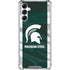 Michigan State University Away Grey Jersey Galaxy A14 5G Clear Case