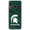 Michigan State University Away Grey Jersey Galaxy A20 Clear Case