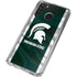 Michigan State University Away Grey Jersey Galaxy A21 Clear Case