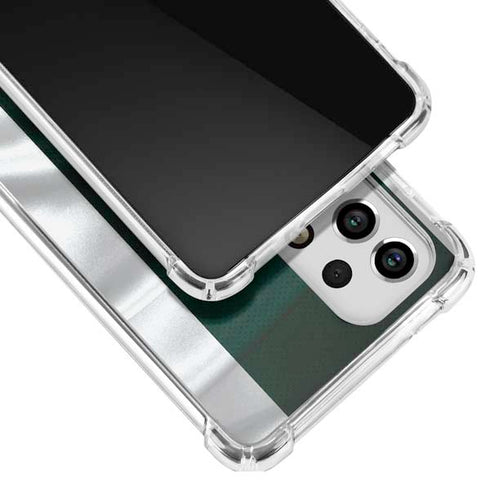 Michigan State University Away Grey Jersey Galaxy A53 5G Clear Case
