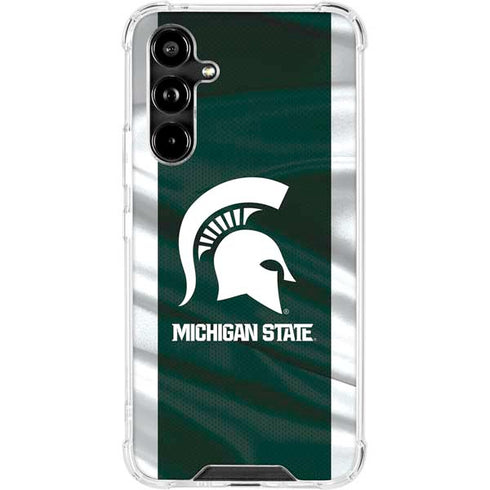 Michigan State University Away Grey Jersey Galaxy A54 5G Clear Case