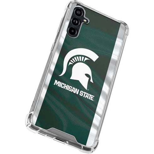 Michigan State University Away Grey Jersey Galaxy A54 5G Clear Case