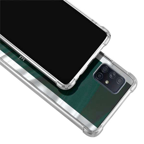 Michigan State University Away Grey Jersey Galaxy A71 5G Clear Case