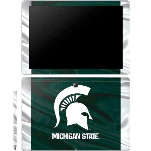 Michigan State University Away Grey Jersey Galaxy Book 12in Skin