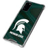 Michigan State University Away Grey Jersey Galaxy Note20 5G Clear Case