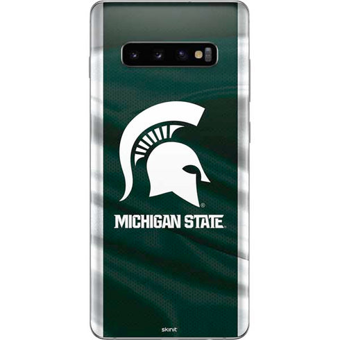 Michigan State University Away Grey Jersey Galaxy S10 Plus Skin