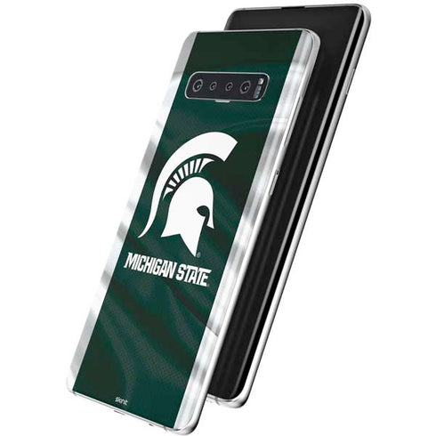 Michigan State University Away Grey Jersey Galaxy S10 Plus Skin