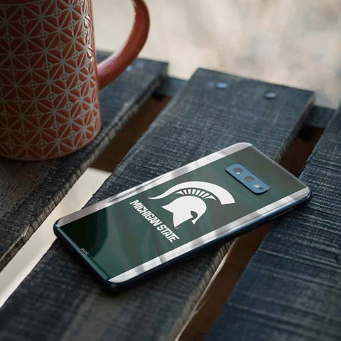 Michigan State University Away Grey Jersey Galaxy S10e Skin