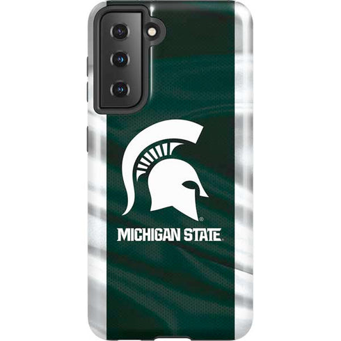 Michigan State University Away Grey Jersey Galaxy S21 5G Pro Case