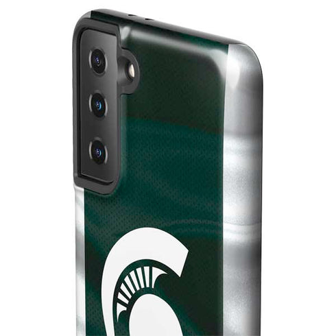 Michigan State University Away Grey Jersey Galaxy S21 FE Pro Case