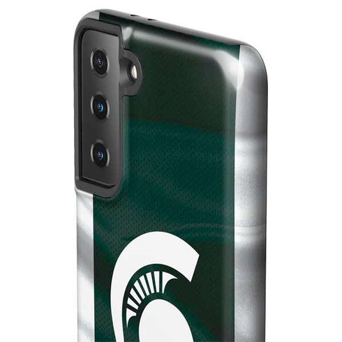 Michigan State University Away Grey Jersey Galaxy S21 Plus 5G Pro Case
