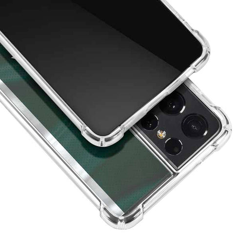 Michigan State University Away Grey Jersey Galaxy S21 Ultra 5G Clear Case