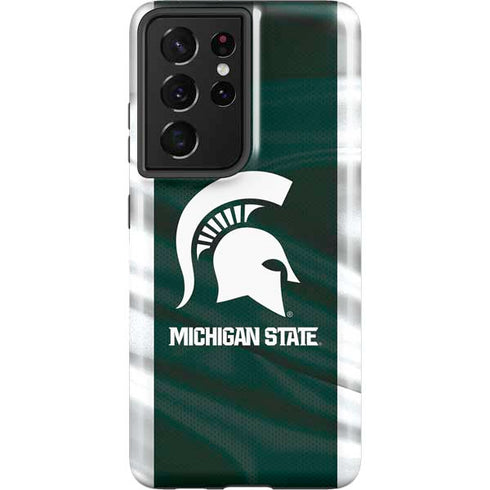 Michigan State University Away Grey Jersey Galaxy S21 Ultra 5G Pro Case
