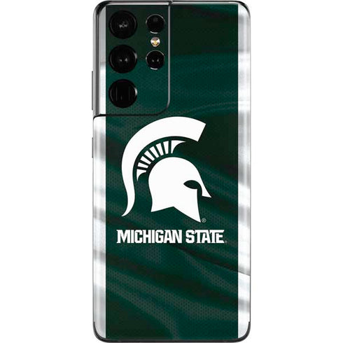 Michigan State University Away Grey Jersey Galaxy S21 Ultra 5G Skin