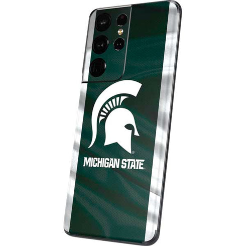 Michigan State University Away Grey Jersey Galaxy S21 Ultra 5G Skin