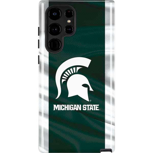Michigan State University Away Grey Jersey Galaxy S22 Ultra Pro Case