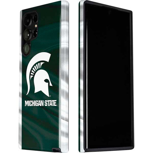 Michigan State University Away Grey Jersey Galaxy S22 Ultra Pro Case