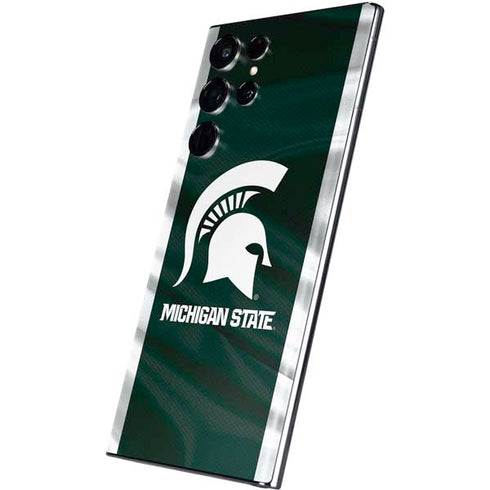 Michigan State University Away Grey Jersey Galaxy S22 Ultra Skin