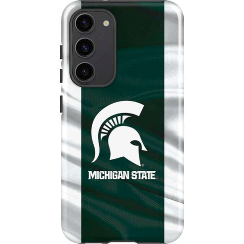 Michigan State University Away Grey Jersey Galaxy S23 Plus Pro Case