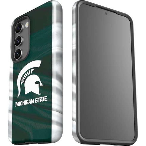 Michigan State University Away Grey Jersey Galaxy S23 Plus Pro Case
