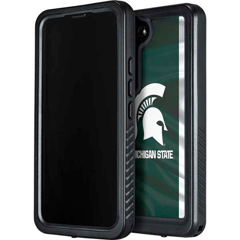 Michigan State University Away Grey Jersey Galaxy S23 Plus Waterproof Case