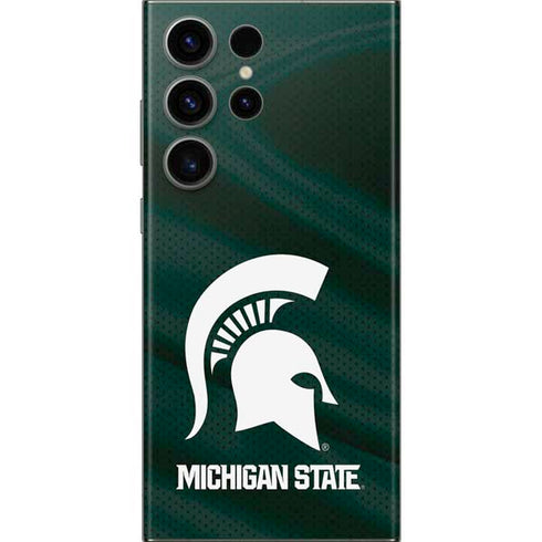 Michigan State University Away Grey Jersey Galaxy S23 Ultra Skin