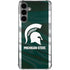 Michigan State University Away Grey Jersey Galaxy S24 Plus Clear Case