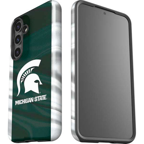 Michigan State University Away Grey Jersey Galaxy S24 Plus Impact Case
