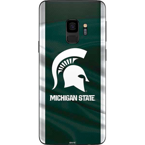 Michigan State University Away Grey Jersey Galaxy S9 Skin