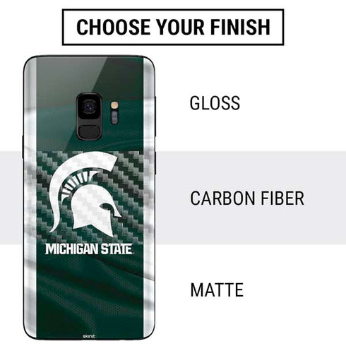 Michigan State University Away Grey Jersey Galaxy S9 Skin