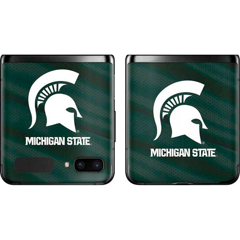 Michigan State University Away Grey Jersey Galaxy Z Flip Skin