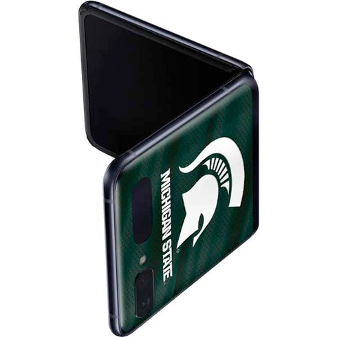 Michigan State University Away Grey Jersey Galaxy Z Flip Skin